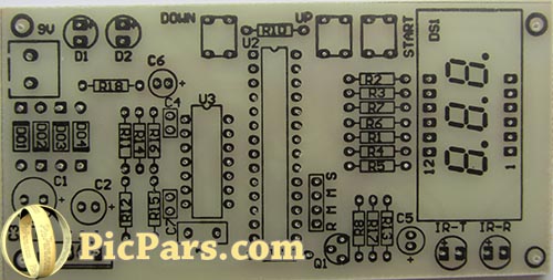 اندازه گیری ضربان قلب با نوک انگشتان AVR+C