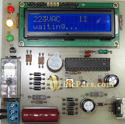 محافظ لوازم برقی با avr و نمایشگر LCD
