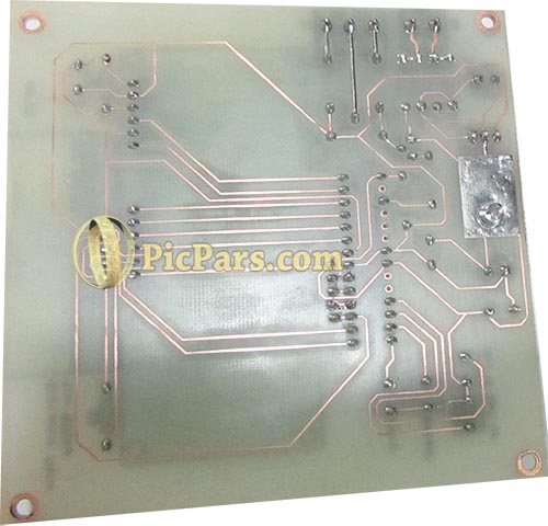 PCB فاصله سنج و عمق سنج آلتراسونیک با AVR